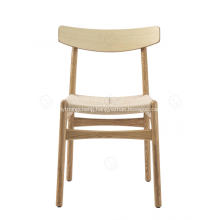 Solid wood (Ash wood) woven rattan chairs